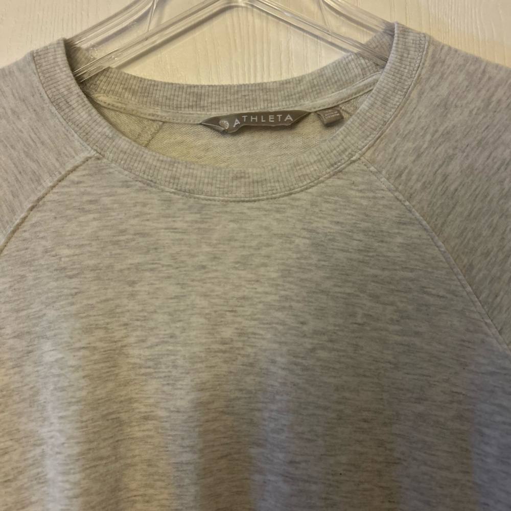 Athleta Women’s Beyond Soft mindset Heather Gray Long sleeve Sweatshirt